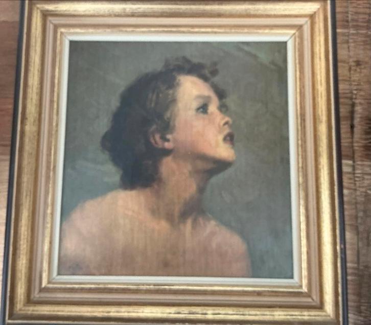 Print ‘Cupido ‘ van Emilie Wauters, Antiek en Kunst, Kunst | Schilderijen | Klassiek, Ophalen of Verzenden