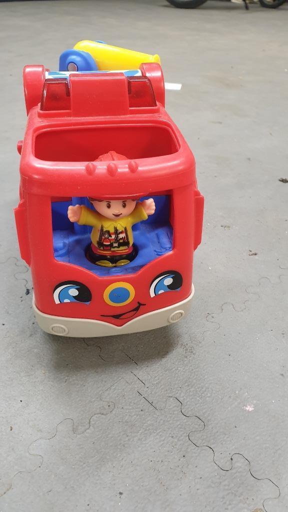 Fisher-Price Grote Brandweerauto Little People, Kinderen en Baby's, Speelgoed | Fisher-Price, Gebruikt, Auto of Voertuig, Met licht