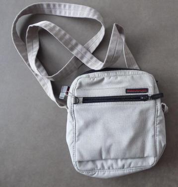 Sac Hedgren gris à bandoulière - motif "Prince de Galles", Enlèvement ou Envoi, Comme neuf, Gris, Sac à bandoulière
