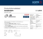 HOPPE deurklink - rozet-wisselgarnituur voordeur - Eeklo, Enlèvement ou Envoi, Neuf, Inox, Loquet ou Poignée