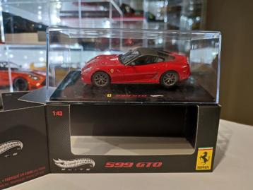 Ferrari 599 GTO 1/43 hotwheels élite, Enlèvement ou Envoi, Comme neuf, Voiture, Autres marques