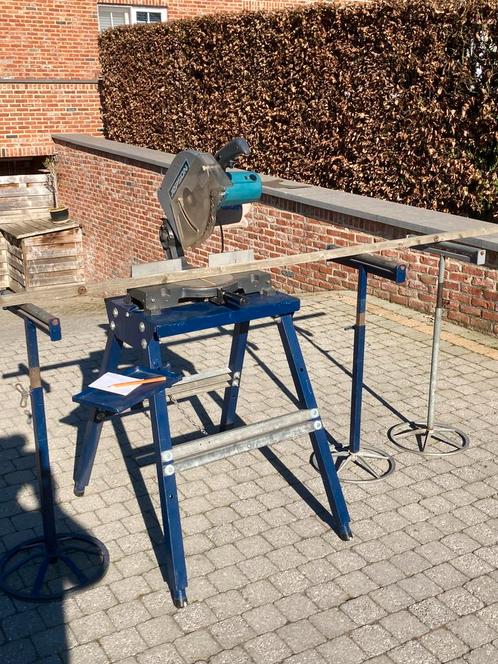 JEPSON 9211 afkort-& verstekzaag op tafel en 3 rolbokken !, Doe-het-zelf en Bouw, Gereedschap | Zaagmachines, Zo goed als nieuw