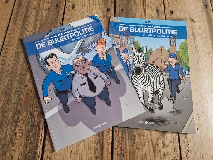 2 strips van de buurtpolitie, Boeken, Stripverhalen, Gelezen, Meerdere stripboeken, Ophalen of Verzenden