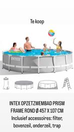 Intex opzetzwembad prism frame 457x107cm - incl.acc., Ophalen, 80 tot 120 cm, Rond, 300 cm of meer