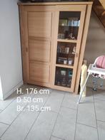 Kast met spiegel en barkast en 6 stoelen dringend weg, Huis en Inrichting, Ophalen, Zo goed als nieuw, Met deur(en)