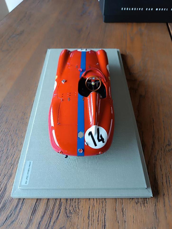 Ferrari 750 Monza #14 24H Le Mans 1955 TECNOMODEL 1:18, Hobby en Vrije tijd, Modelauto's | 1:18, Zo goed als nieuw, Auto, Overige merken
