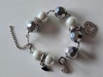 Zware parel armband met bedels van Venizi, Handtassen en Accessoires, Armbanden, Ophalen of Verzenden, Zo goed als nieuw