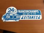 Sticker 24h Francorchamps-Gitanes -1977, Comme neuf, Voiture ou Moto, Envoi