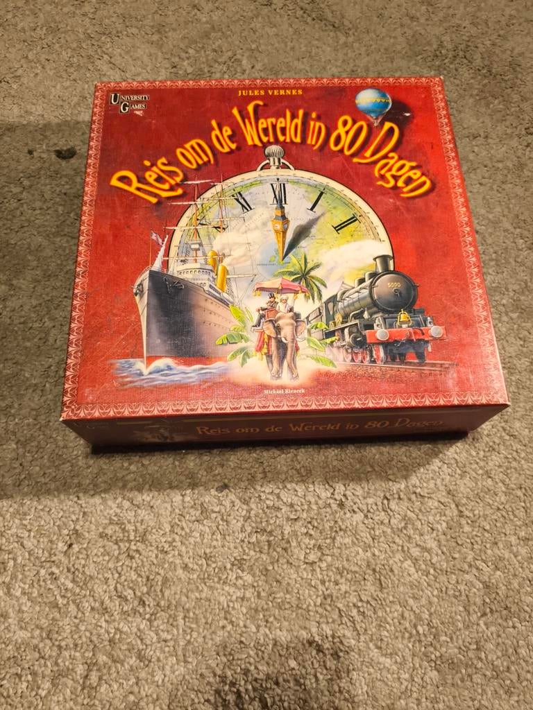 Reis om de wereld in 80 dagen, Hobby en Vrije tijd, Vijf spelers of meer, Ophalen of Verzenden, Gebruikt, University games