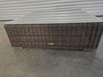 Salontafel rottan met glazen blad 105x105x35H, Ophalen, Zo goed als nieuw