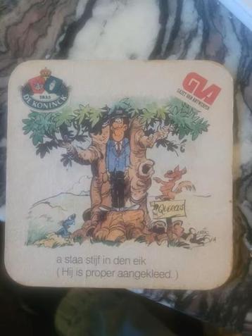 Vintage De Koninck Bier Onderzetter - Gazet van Antwerpen beschikbaar voor biedingen