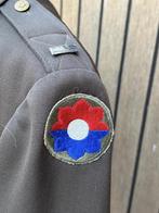WWII veste chocolat U.S. lieutenant 9 D.I. U.S. - magnifique, Verzenden, Overige soorten, Overige typen
