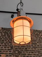 Industriële vintage lamp / kooilamp / bunkerlamp, Ophalen, Gebruikt, Glas, Minder dan 50 cm