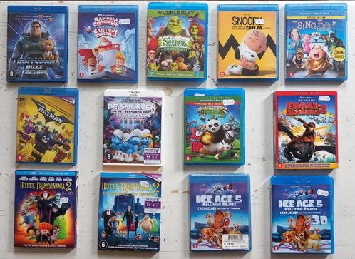 Een lot van 13 Blu Ray kinderfilms, Cd's en Dvd's, Blu-ray, Zo goed als nieuw, Tekenfilms en Animatie, 3D, Ophalen