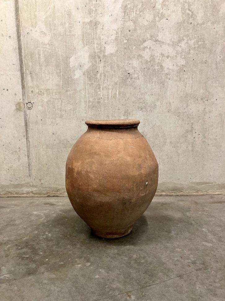 antieke Terracotta wijn olijf kruik vaas pot, Antiek en Kunst, Antiek | Vazen, Ophalen