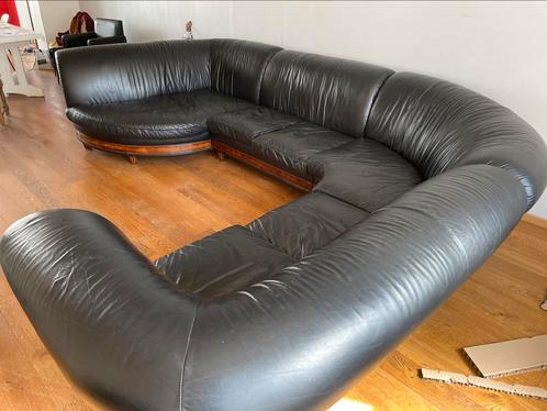 Vintage Alberto Nieri sofa, Huis en Inrichting, Zetels | Zetels en Chaises Longues, Gebruikt, Leer, Ophalen