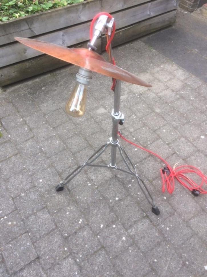 lampen te koop (drumlamp, steampunk, industrial,...), Maison & Meubles, Lampes | Lampes de table, Utilisé, 75 cm ou plus, Enlèvement