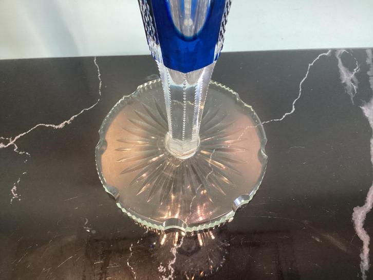 Bruidsglas / vaas in kristal Val Saint Lambert. VSL021/Ga., Antiek en Kunst, Antiek | Glaswerk en Kristal, Ophalen of Verzenden