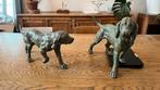 Chiens de chasse en bronze, Collections, Collections Animaux, Enlèvement ou Envoi, Utilisé