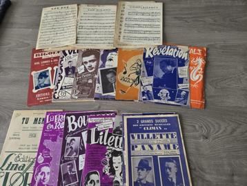 Accordeon partituren jaren '50 - 40 stuks beschikbaar voor biedingen