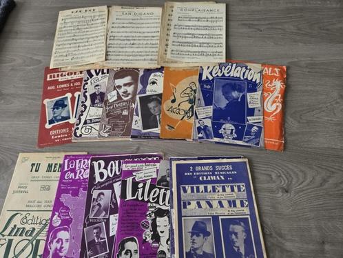 Accordeon partituren jaren '50 - 40 stuks, Muziek en Instrumenten, Accordeons, Gebruikt, Ophalen of Verzenden