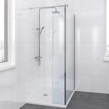 Paroi douche fixe 100 Neuve avec retour 30 marque BRUYNZEEL beschikbaar voor biedingen