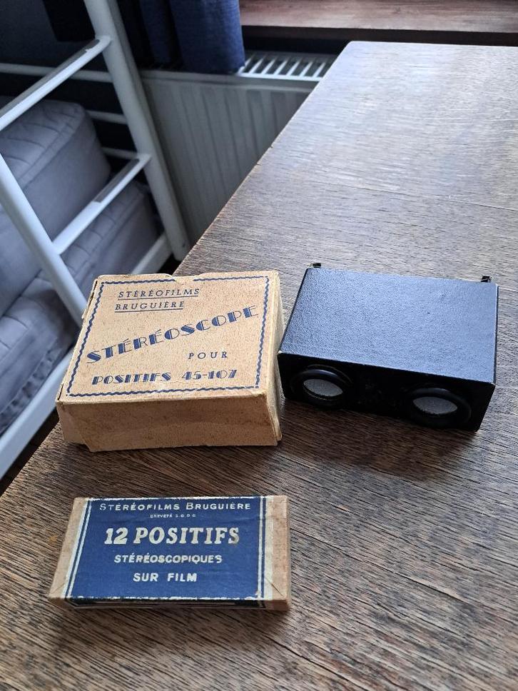 stereoscope met dia's van Lourdes, Verzamelen, Foto-apparatuur en Filmapparatuur, Projector, Voor 1940, Ophalen
