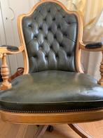 gestoffeerde fauteuil, Minder dan 75 cm, Leer, Zo goed als nieuw, 50 tot 75 cm