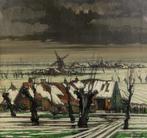 Achiel Van Sassenbrouck (1886-1979): Sneeuwlandschap 123x116, Antiek en Kunst, Ophalen