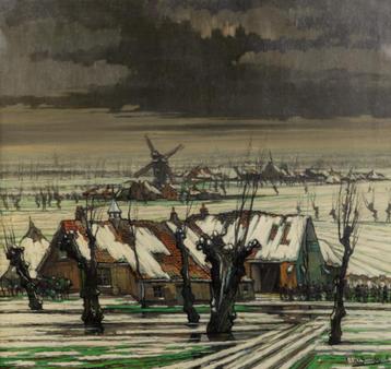 Achiel Van Sassenbrouck (1886-1979): Sneeuwlandschap 123x116 beschikbaar voor biedingen