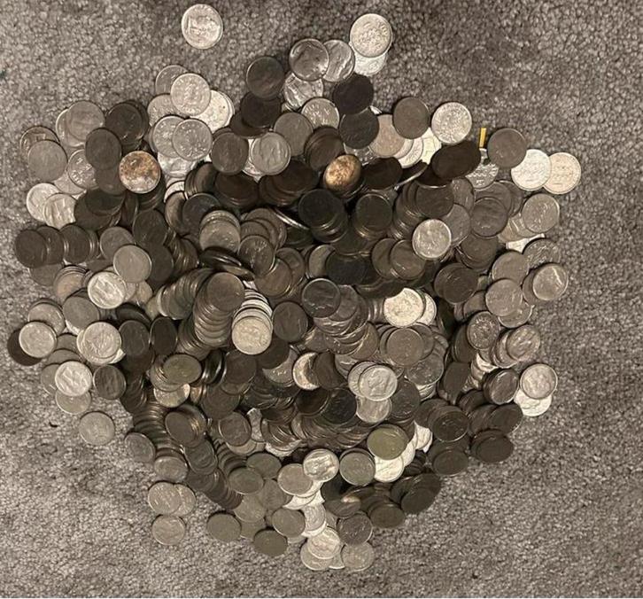 +~1100 pièces de 1 franc cérès de 4 408 kg, grand lot, Timbres & Monnaies, Monnaies | Belgique, Enlèvement ou Envoi