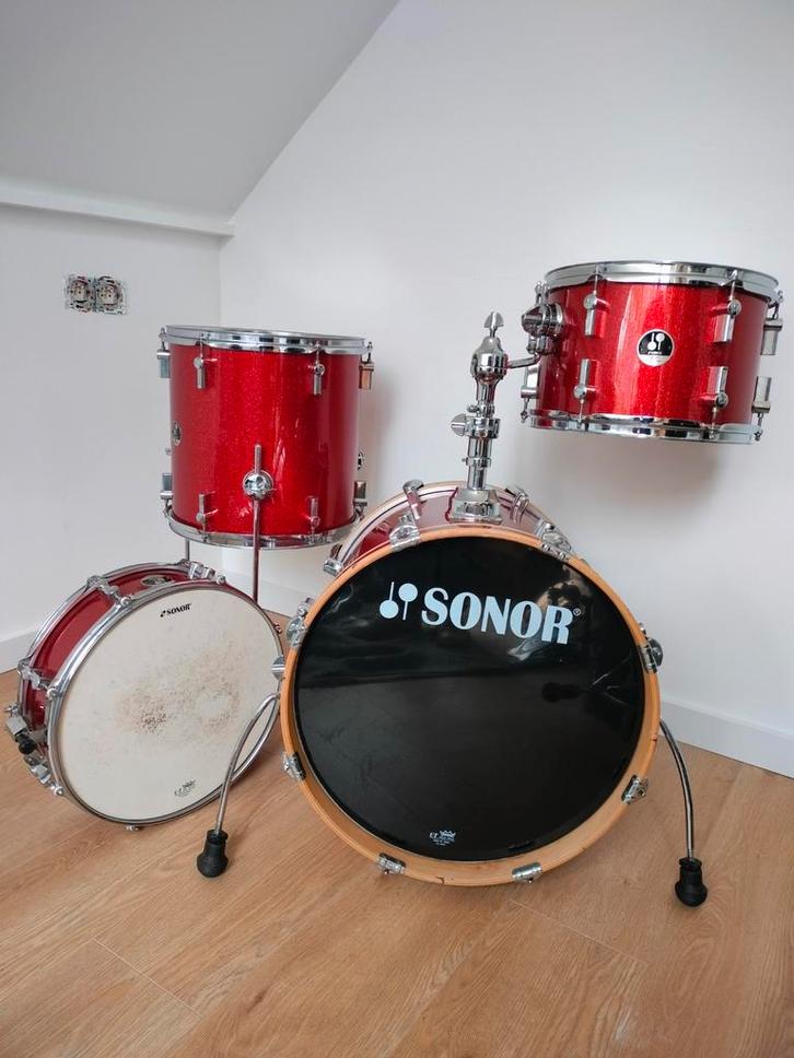 Sonor bop kit 18/12/14+14, Muziek en Instrumenten, Drumstellen en Slagwerk, Gebruikt, Sonor, Ophalen