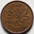 Canada - 1 cent - 1981, Enlèvement, Amérique du Nord, Monnaie en vrac