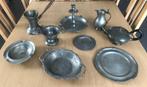 Tinnen servies 9 stuks, Antiek en Kunst, Ophalen