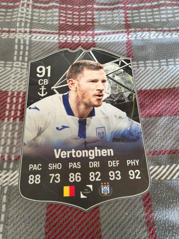 Voetbalkaartje (37cmx25cm) - Jan Vertonghen / RSCA beschikbaar voor biedingen