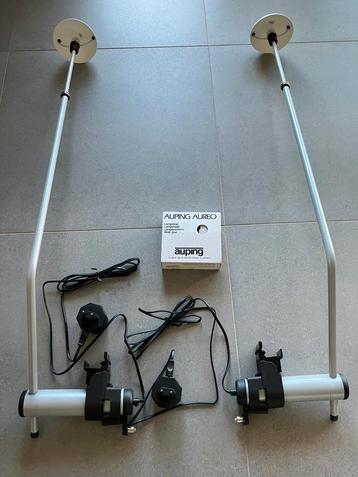 Twee Auping lampen/leeslampen voor Auronde bed