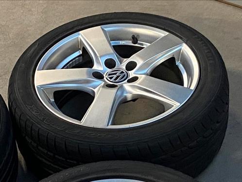 Mooie sportive velgen 5x100 polo, ibiza,fabia,audi A1, Auto-onderdelen, Banden en Velgen, Band(en), 16 inch, Personenwagen, Gebruikt