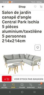 Tuinmeubilair, loungeset, tafel, fauteuils, kussen NIEUW, Ophalen, Nieuw