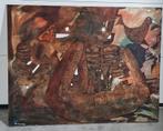 Abstract schilderij, kunstenaar Benjamin, 162 x 127 cm. '97, Enlèvement