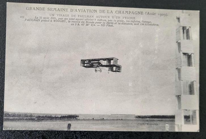 Postkaarten:grande semaine d'aviation, Blériot, 1909, Verzamelen, Postkaarten | Buitenland, Ongelopen, Frankrijk, Ophalen of Verzenden
