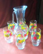 karaf met glaasjes, Ophalen of Verzenden, Zo goed als nieuw, Frisdrankglas