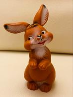 Ancien jouet sonore/ figurine de lapin en caoutchouc, Collections, Enlèvement ou Envoi, Utilisé