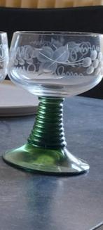 6 verres à vin Alsace anciens et authentiques/gravures main, Enlèvement ou Envoi