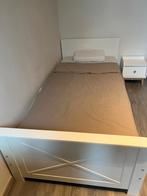 Kinderbed 90x200 cm – Wit – In goede staat, Enlèvement, Blanc