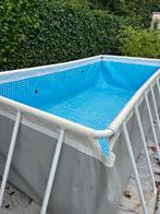 Intex zwembad 4x2 m, Tuin en Terras, Zwembaden, 400 cm of meer, Gebruikt, Rechthoekig, 80 tot 120 cm