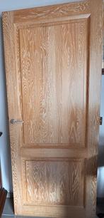Vol eiken binnendeur, Doe-het-zelf en Bouw, Deuren en Vliegenramen, Ophalen, 80 tot 100 cm, Binnendeur, Zo goed als nieuw