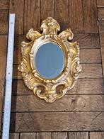 Ancien miroir en platre couleur or, Ophalen of Verzenden
