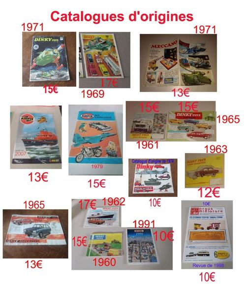 Lot catalogues Dinky Toys et Airfix d'origines en bonne état, Hobby en Vrije tijd, Modelauto's | 1:43, Dinky Toys, Ophalen of Verzenden