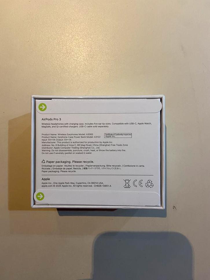 Apple AirPods Pro (3rd generation), TV, Hi-fi & Vidéo, Casques audio, Autres marques, Bluetooth, Enlèvement ou Envoi