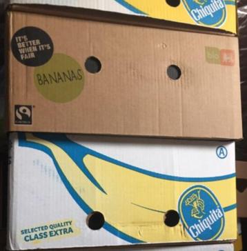 Bananendozen (compleet doos + deksel) - €1 per stuk beschikbaar voor biedingen